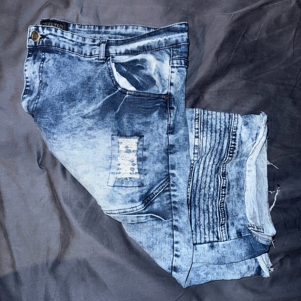 Men’s Encrypted Blue Denim Jeans